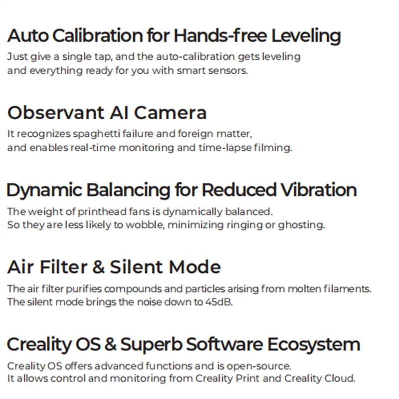 Official Creality K1C with Printing Speed up to 600mm/s