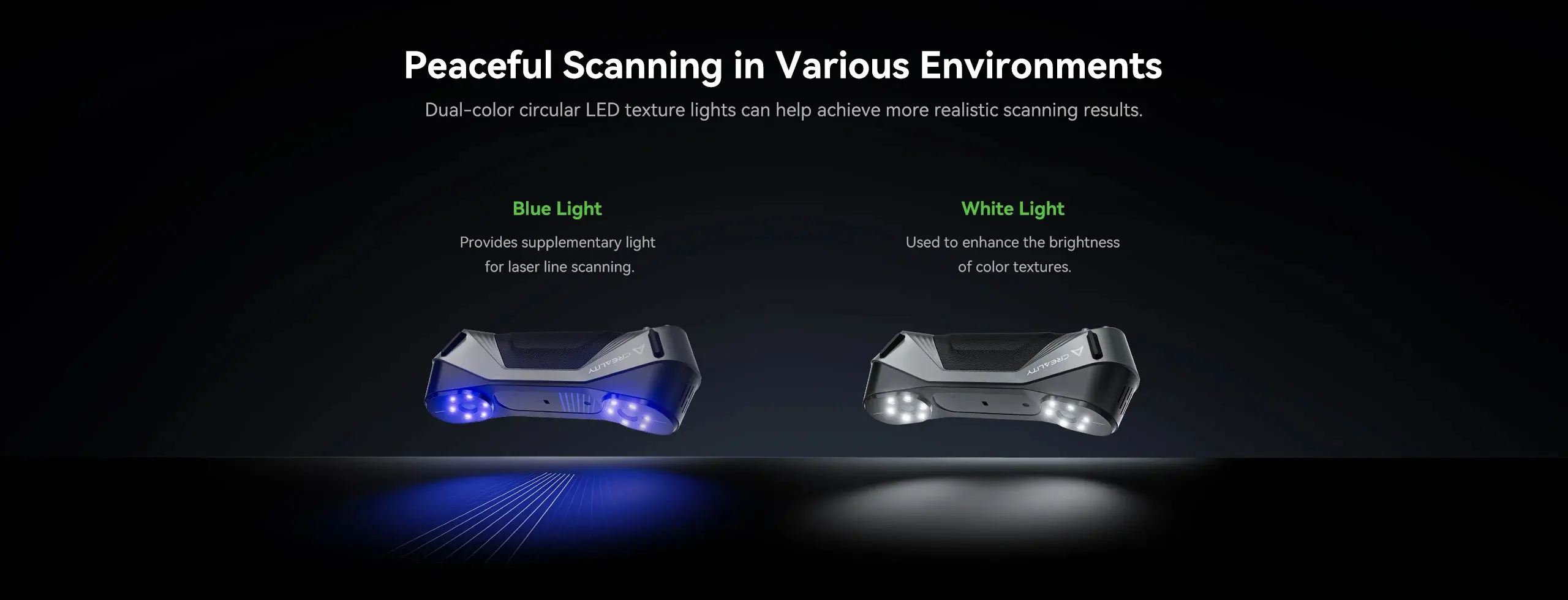 2024 New Creality CR-Scan Raptor 3D Scanner Blue Laser & Nir Light Anti-shaking Handheld Scanner