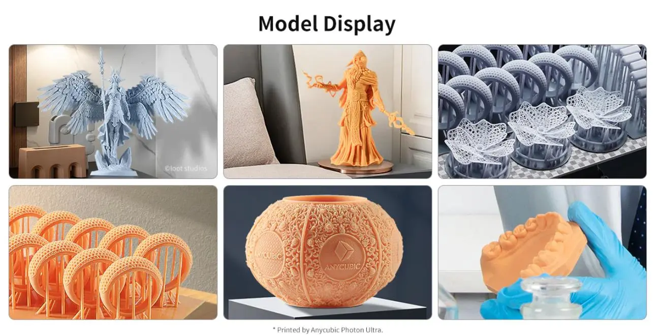 ANYCUBIC  DLP Craftsman Resin  multiple color,High Precision and Fast Curing Craftsman Resin for DLP LCD SLA 3D Printing