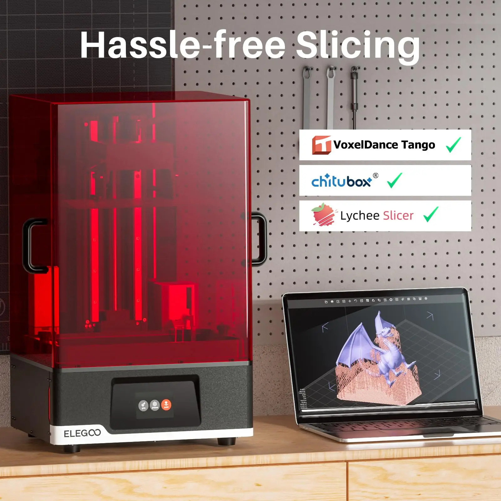 ELEGOO Wholesale Jupiter SE Resin 3D Printer 6K Mono Larger 6K LCD 3D Printer12.8" 6K Mono Larger Print