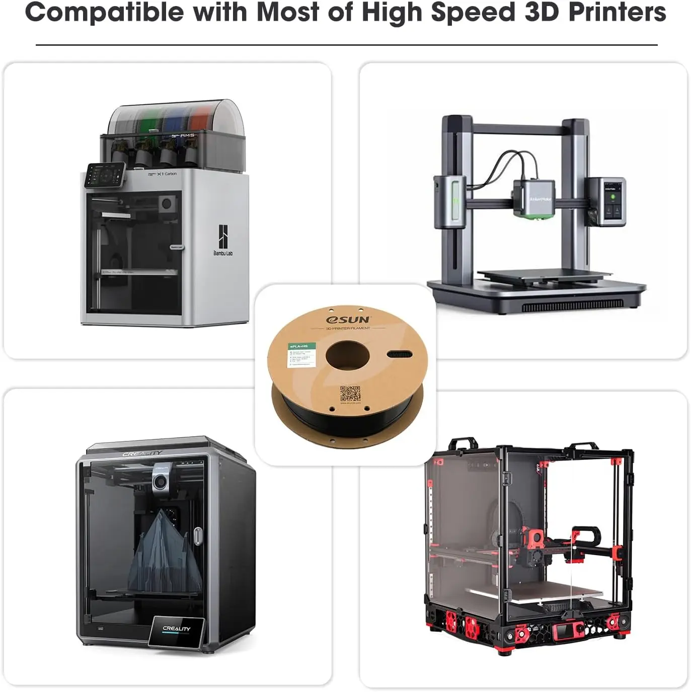 eSUN ePLA+HS High Speed 3D Printer Filament  PLA Plus Filament for High Speed Printers