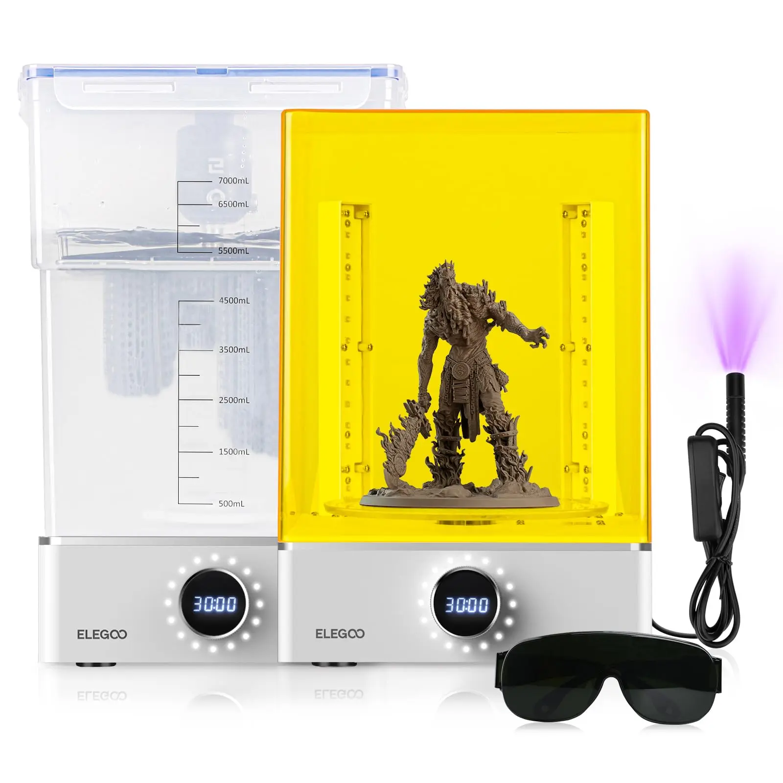 ELEGOO Mercury XS Bundle with Separate Wash and...