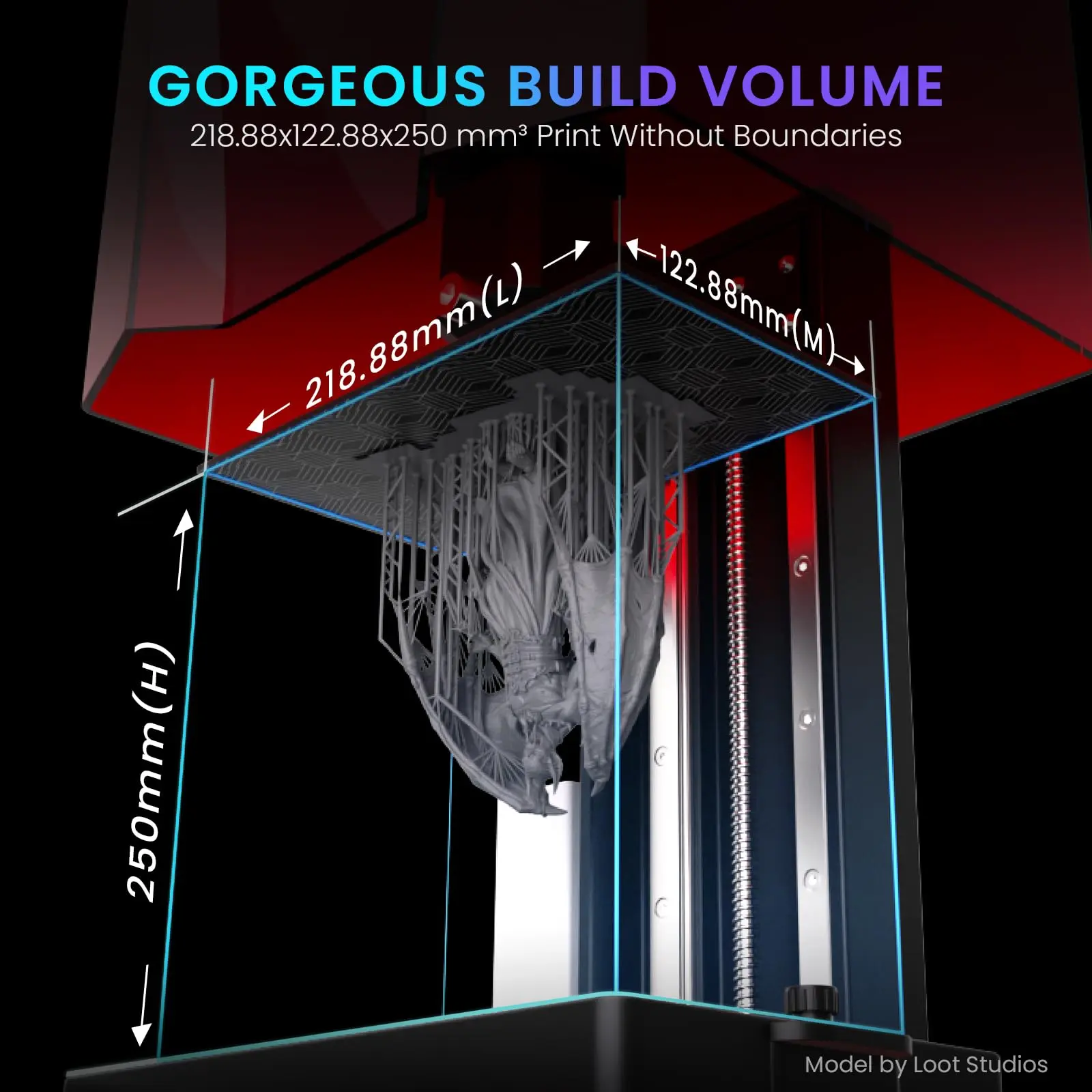 LEGOO Saturn 3 12K, 10-inch 12K Mono LCD,Desktop Resin 3D Printer,Voxeldance Tango Slicer,