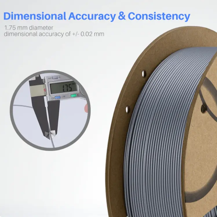 High precision Strong toughness Elegoo PLA Filament Bulk 3D Printer Filament1.75mm Colored 1KG