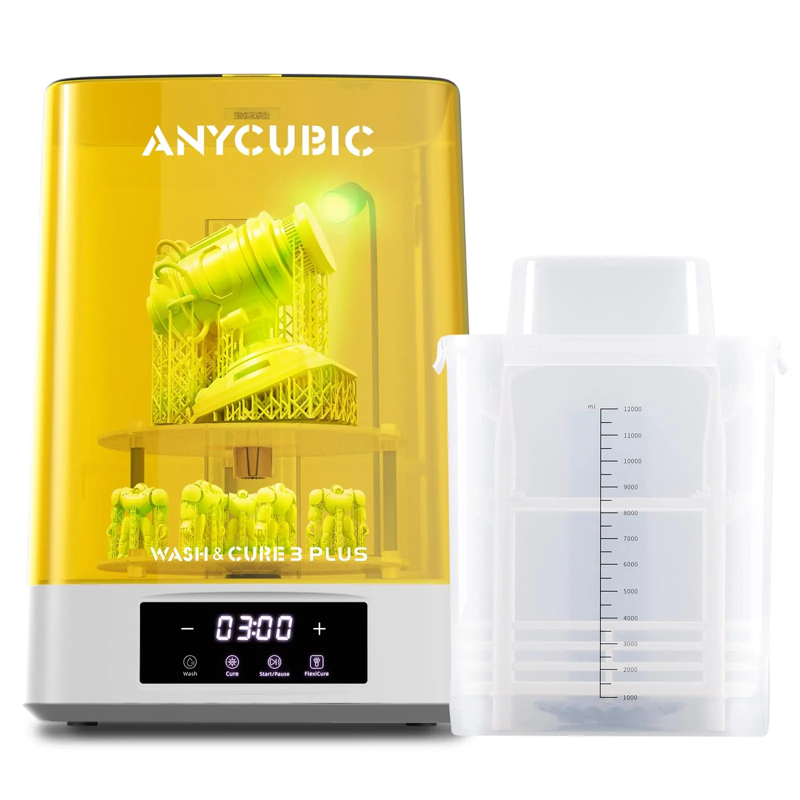 ANYCUBIC Wash & Cure Plus 3.0,Powerful Curing L...