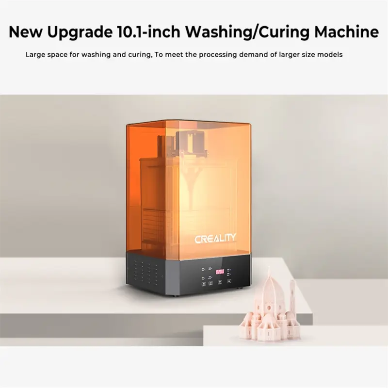 Creality Wash and Cure Station UW 02 Upgraded ,Dual-Band UV Lamp Bead Strip for Resin 3D Printer UV Curing Rotary Box Bucket