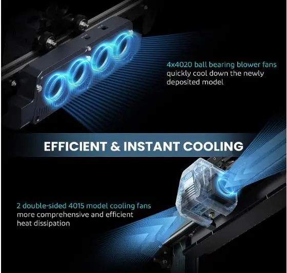 ELEGOO Neptune 4 3D Printer, 500mm/s High-Speed Fast FDM Printer with Klipper Firmware, Auto Leveling and Dual-Gear Direct Extruder, Easy Assembly for Beginners, 8.85x8.85x10.43 Inch Printing Size