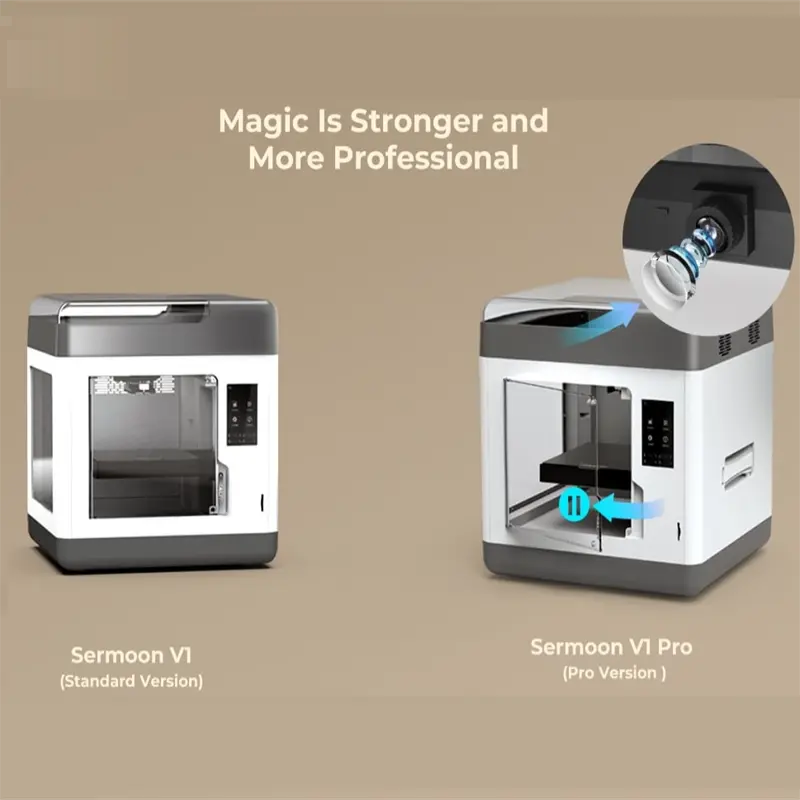 Creality- Sermoon V1 3D Printer,Silent Mainboard, Quick Removable Nozzle & Magnetic Platform,