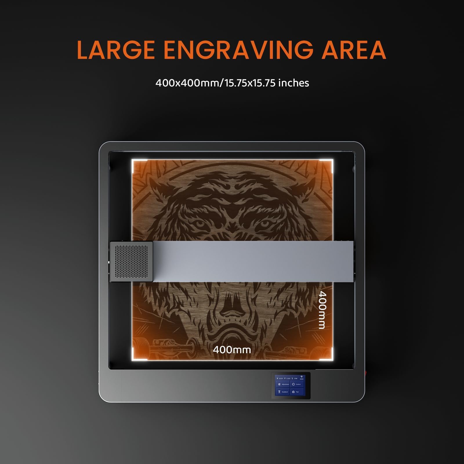 ELEGOO PHECDA 10W Laser Engraver and Cutter with Air Assist ,CNC Laser Engraving and Cutting Machine ,Large Engraving Area