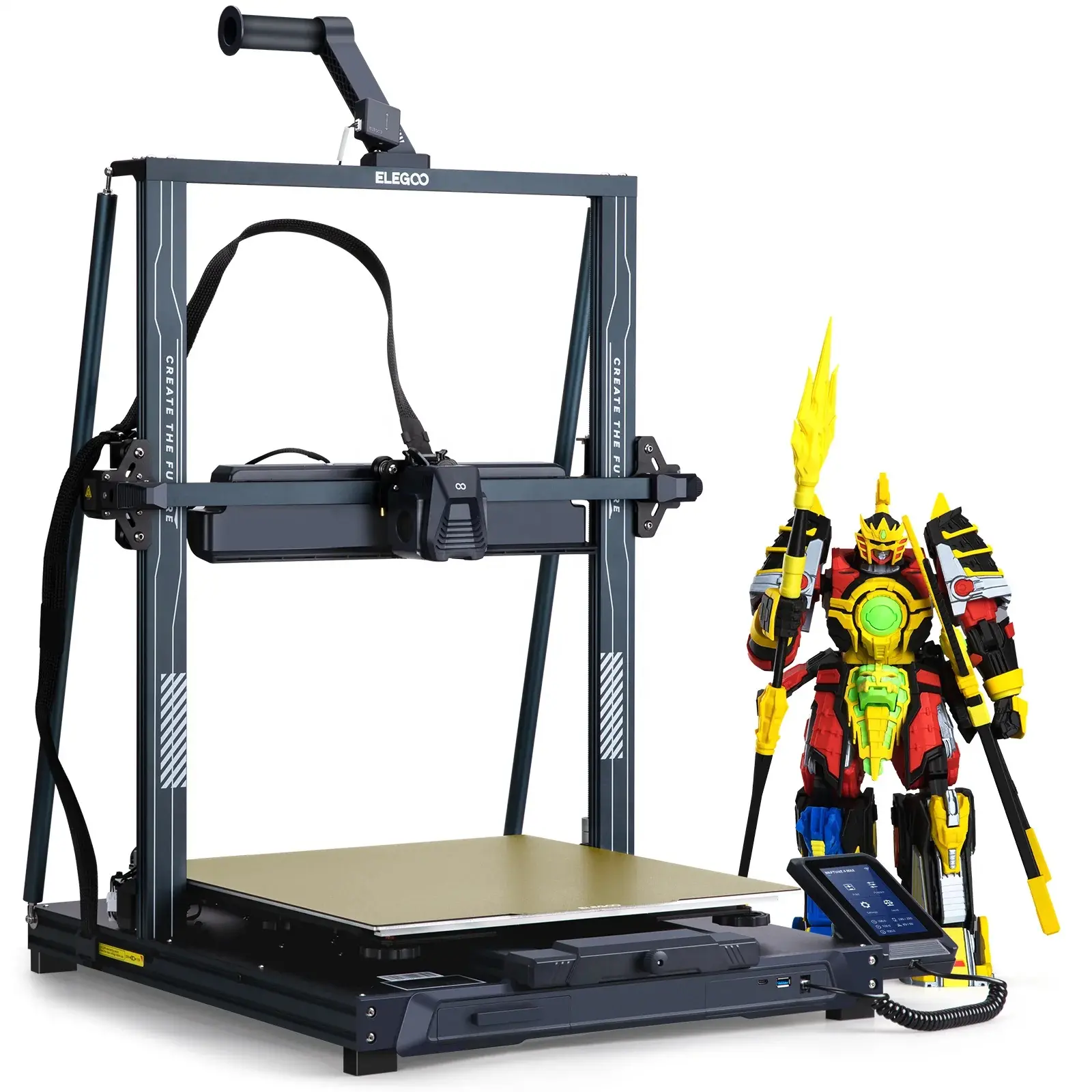 ELEGOO Neptune 4 Max FDM 3D Printer, 500mm/s High-Speed Fast 3d Printer, 420*420*480mm Printing Size