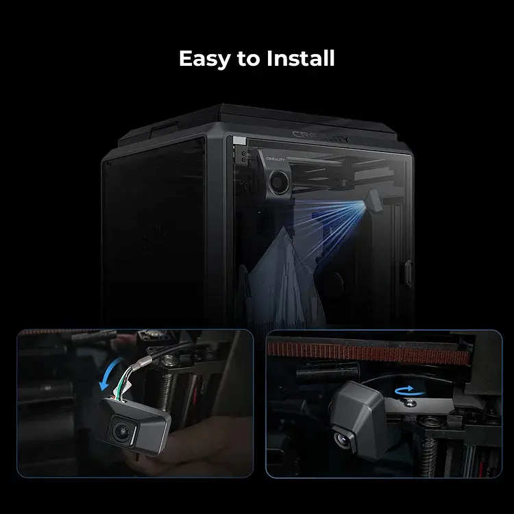 Creality- Official K1 AI Camera for K1/K1 Max 3D Printer, Easy to Install, 3D Printer Accessory Compatible with K1 Upgrades
