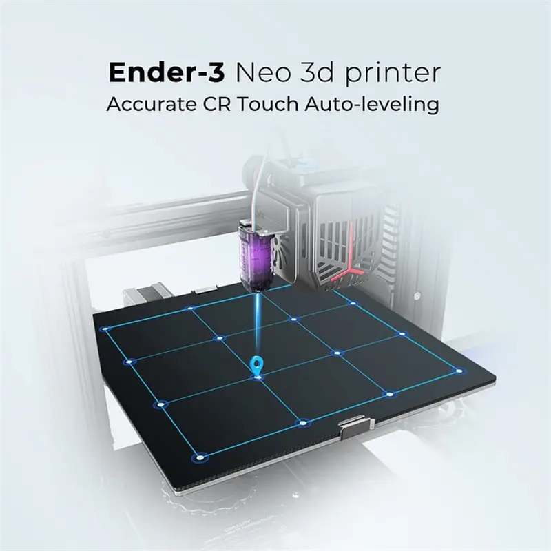 Official Creality Ender 3 neo 3D Printer with Resume Printing Function CR Touch Auto-Leveling and Carborundum Glass Printing Platform