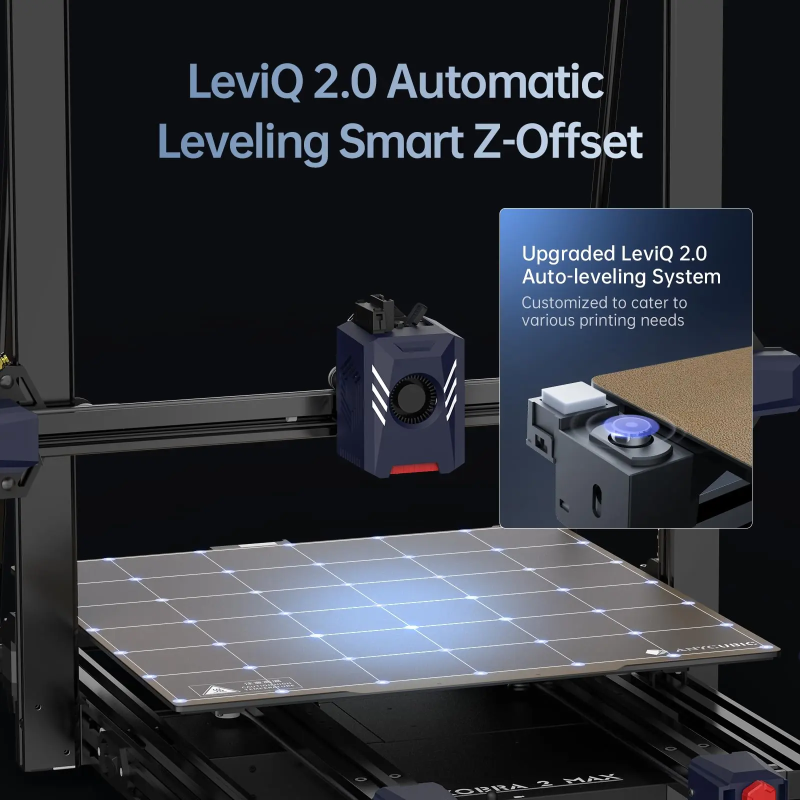 Anycubic- Kobra 2 Max 3D Printer, Auto Leveling High-Performance Cortex-A7