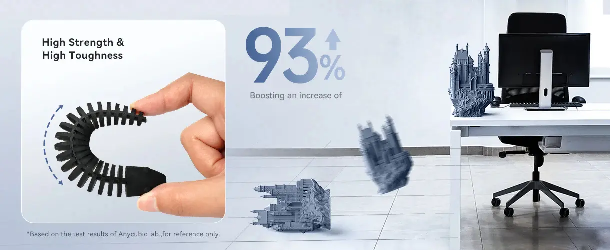 ANYCUBIC 3D Printer Resin, Upgraded 8K Standard Resin V2, High Precision 3D Printing Resin for All LCD Resin 3D Printers