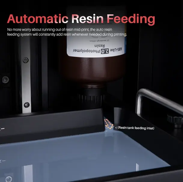 ELEGOO Jupiter 6K 2.8-inch  UV Photocuring  Monochrome LCD, 51-micron XY resolution  3D Printer with Build Massive 277.848 x 156.264 x 300 mm build volume